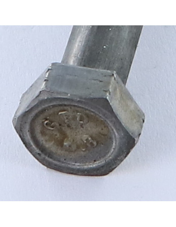 Corps de boulon filetage partiel Tête hexagonale TH M8X80 Classe 6.8 Acier brut