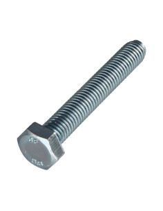 Vis métaux Tête hexagonale TH M8X80 Classe 8.8 Acier zingué 2