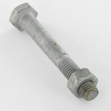 1 x Boulon (vendu avec Ecrou) Tête hexagonale TH M18X70 Classe 8.8 Forte tenue à la corrosion Acier galvanisé à chaud