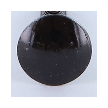 1 x TRCC JAPY tête ronde collet carré M6X25 Filetage total Acier zingué noir