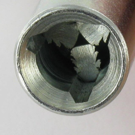 1 x Clé EDF Acier brut à TRIANGLE Femelle De 11