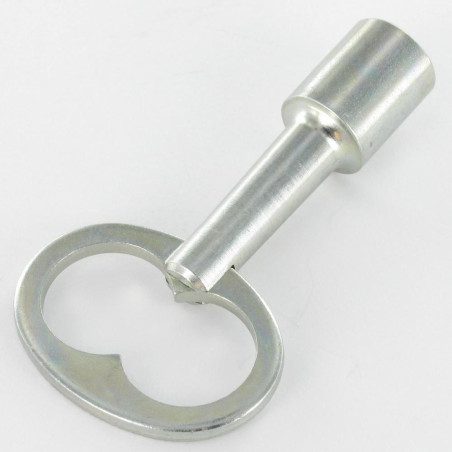 1 x Clé EDF Acier brut à TRIANGLE Femelle De 11