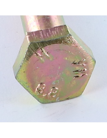 Corps de boulon filetage partiel Tête hexagonale TH M10X60 Classe 8.8 Bichromaté