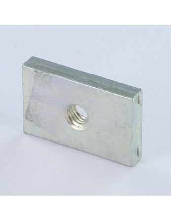 Ecrou Rectangulaire M6 17X20X6 Acier zingué