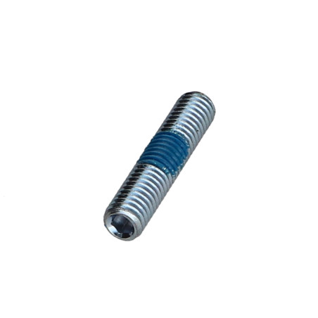 1 x Vis métaux Sans tête six pans creux (sthc) Clé de 2.5 HC2.5 M5X25 Bout pointeau Acier zingué Frein filet