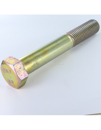 Corps de boulon filetage partiel Tête hexagonale TH M20X340 Classe 8.8 Bichromaté