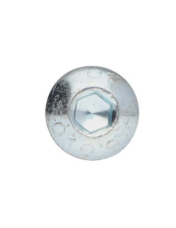 Vis métaux BHC (Tête Bombée Hexagonal creux) M8X40 Filetée sur 32 Classe 10.9 Clé de 5 HC5 Acier zingué