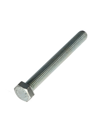 Vis métaux Tête hexagonale TH M10X80 Classe 10.9 Acier zingué