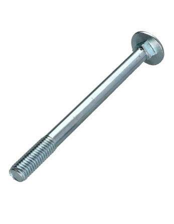 TRCC JAPY tête ronde collet carré M10X120 Filetage partiel Classe 4.8 Acier zingué