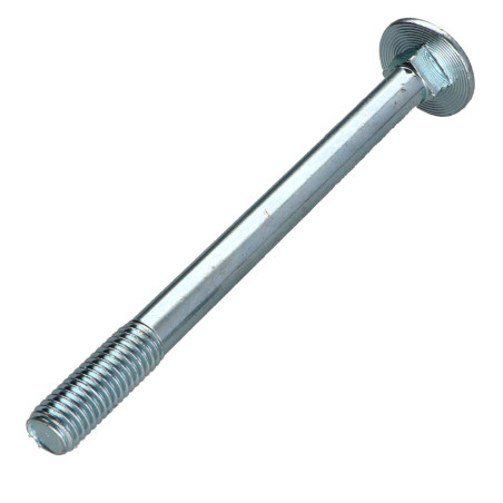 1 x TRCC JAPY tête ronde collet carré M10X120 Filetage partiel Classe 4.8 Acier zingué
