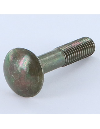 TRCC JAPY tête ronde collet carré M8X40 Filetage total acier bronze