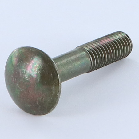 1 x TRCC JAPY tête ronde collet carré M8X40 Filetage total acier bronze