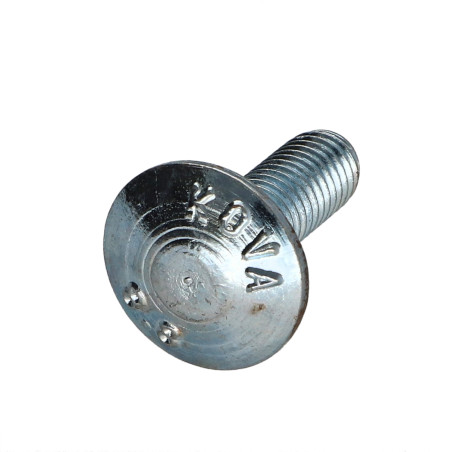 1 x TRCC JAPY tête ronde collet carré M8X25 Filetée sur 22 Filetage partiel Classe 8.8 Acier zingué