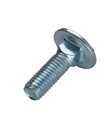 TRCC JAPY tête ronde collet carré M8X25 Filetée sur 22 Filetage partiel Classe 8.8 Acier zingué