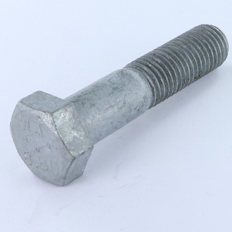 1 x Corps de boulon filetage partiel Tête hexagonale TH M12X100 Classe 8.8 Forte tenue à la corrosion Acier galvanisé