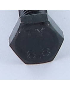 Vis métaux Tête hexagonale TH M8X55 Classe 8.8 Acier brut 2