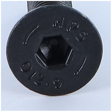1 x Vis métaux FHC tête fraisée empreinte hexagonale creuse M10X40 Classe 12.9 Clé de 6 HC6 Acier brut