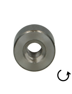 Ecrou Rond Tête ronde TR 14X4 Trapézoidale Acier brut 2