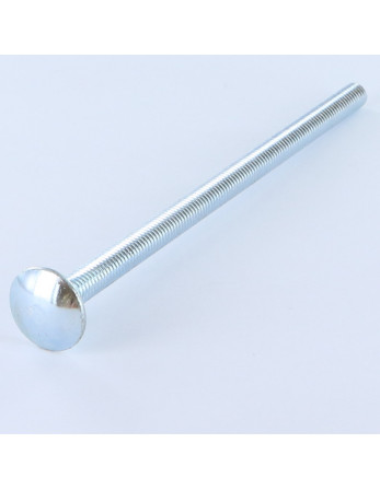 TRCC JAPY tête ronde collet carré M6X120 Filetage total Acier zingué
