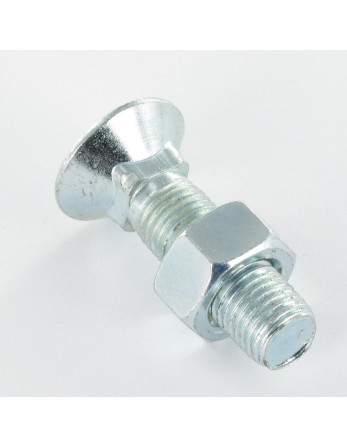 Boulon de charrue TFCC tête fraisée collet carré M12X60 Classe 8.8 Acier zingué
