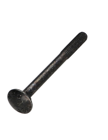 TRCC JAPY tête ronde collet carré M5X55 Filetage partiel Acier zingué noir