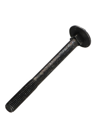TRCC JAPY tête ronde collet carré M5X55 Filetage partiel Acier zingué noir