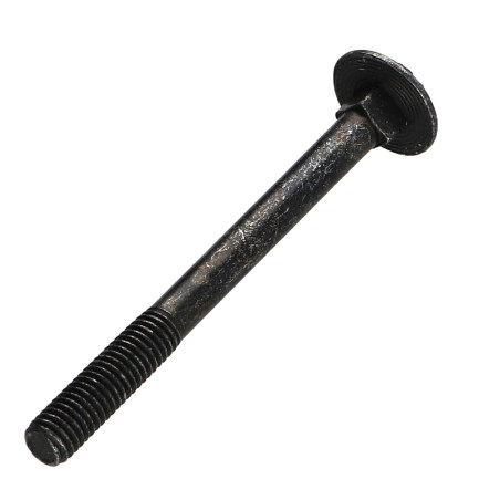 1 x TRCC JAPY tête ronde collet carré M5X55 Filetage partiel Acier zingué noir