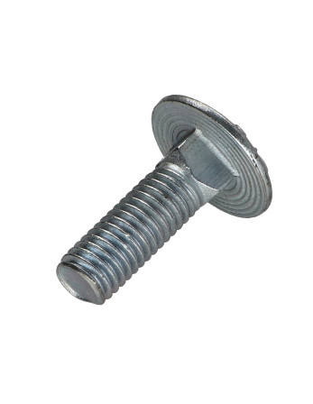 TRCC JAPY tête ronde collet carré M10X30 Filetage partiel Classe 8.8 Acier zingué