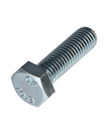 Vis métaux Tête hexagonale TH M8X35 Classe 10.9 Acier zingué