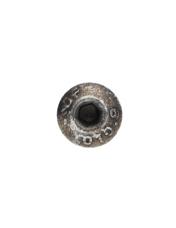 Vis métaux BHC (Tête Bombée Hexagonal creux) M6X35 Filetage partiel Classe 10.9 Clé de 4 HC4 Acier zingué noir