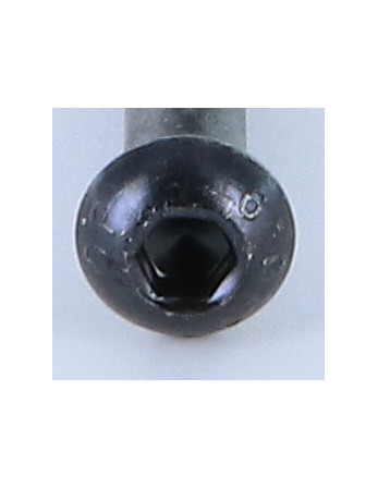 Vis métaux BHC (Tête Bombée Hexagonal creux) M6X35 Filetage partiel Classe 10.9 Clé de 4 HC4 Acier zingué noir