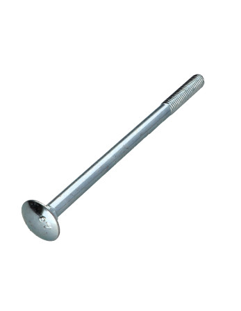 TRCC JAPY tête ronde collet carré M20X180 Filetage partiel Acier zingué