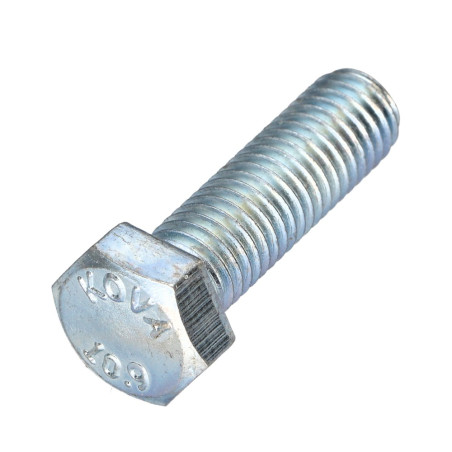 1 x Vis métaux Tête hexagonale TH M12X30 Classe 10.9 Acier zingué