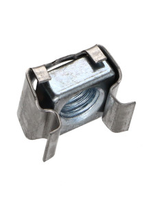 Ecrou acier zingué cage inox C4808A M8 Epaisseur tole 1.0... 2