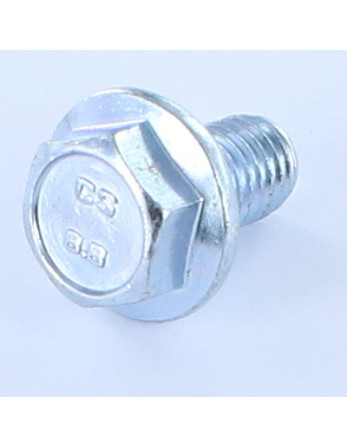 Vis métaux Tête hexagonale TH M12X40 Embase collerette crantée Acier zingué