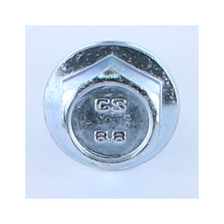 1 x Vis métaux Tête hexagonale TH M12X40 Embase collerette crantée Acier zingué