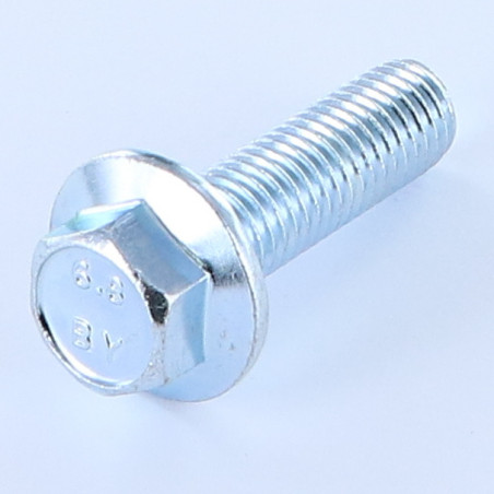 1 x Vis métaux Tête hexagonale TH M12X40 Embase collerette crantée Acier zingué