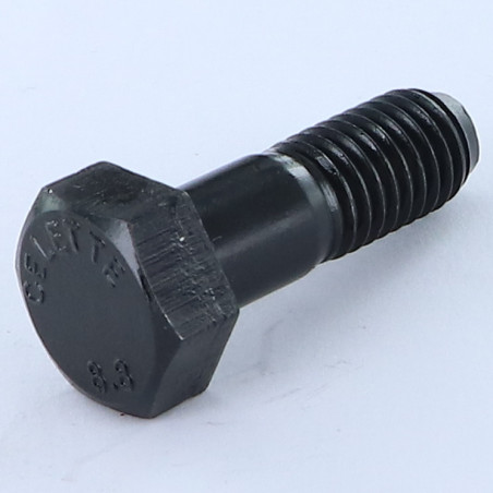 1 x Corps de boulon filetage partiel Tête hexagonale TH M12X37 Filetée sur 20 Classe 8.8 Acier brut Bout téton TRON