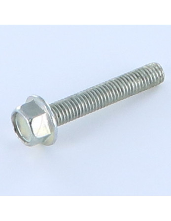 Vis métaux Tête hexagonale TH M8X60 Acier zingué Embase collerette crantée