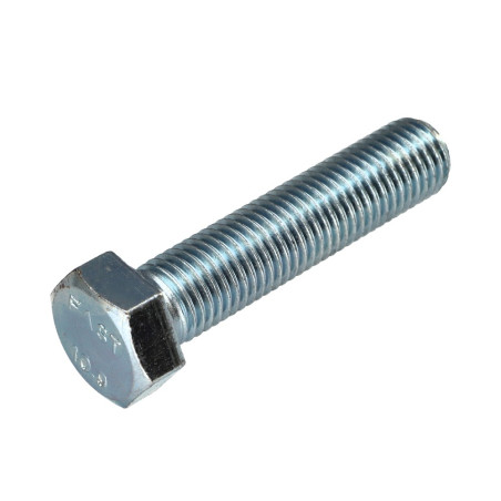 1 x Vis métaux Tête hexagonale TH M16X60 Classe 10.9 Acier zingué