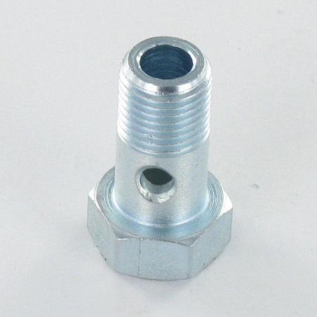 1 x Vis creuse simple ou vis banjos Tête hexagonale TH M12X24 Pas fin Pas de 150 Acier zingué
