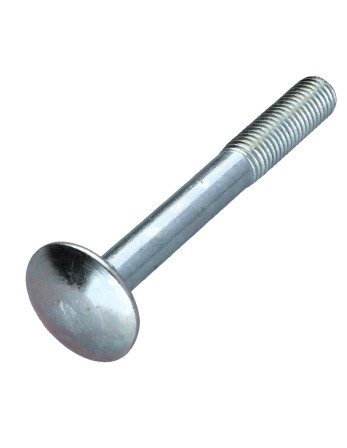 TRCC JAPY tête ronde collet carré M7X60 Pas de 100 Filetage partiel Acier zingué