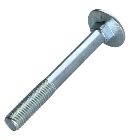 1 x TRCC JAPY tête ronde collet carré M7X60 Pas de 100 Filetage partiel Acier zingué