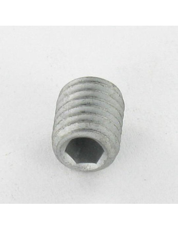 Vis métaux Sans tête six pans creux (sthc) Clé de 4 HC4 M8X10 Bout cuvette Acier brut Géomet 500A