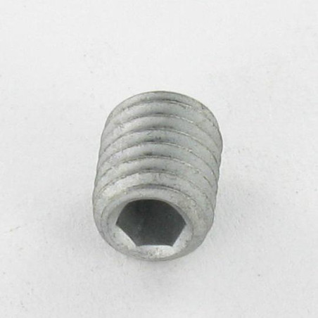 1 x Vis métaux Sans tête six pans creux (sthc) Clé de 4 HC4 M8X10 Bout cuvette Acier brut Géomet 500A
