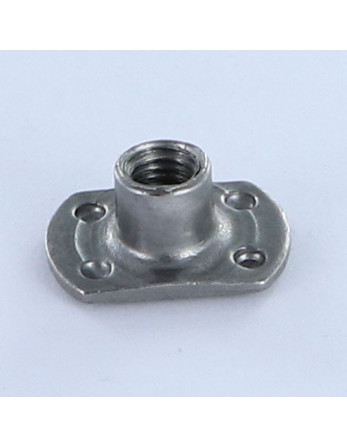 Ecrou cylindrique à souder Bossage extérieur M6 19X11 hauteur 7.8 Acier brut