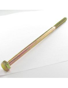 Tirefonds 10X260 Filetée sur 50 Acier zingué 8MICRONS