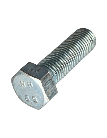 Vis métaux Tête hexagonale TH M24X65 Classe 8.8 Acier zingué