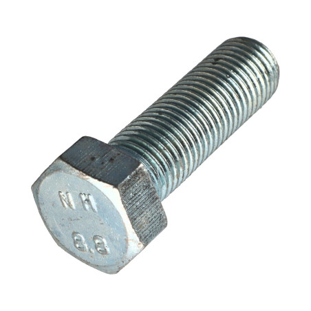 1 x Vis métaux Tête hexagonale TH M24X65 Classe 8.8 Acier zingué