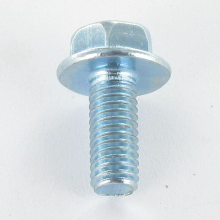 1 x Vis métaux Tête hexagonale TH M5X30 Embase lisse Acier zingué